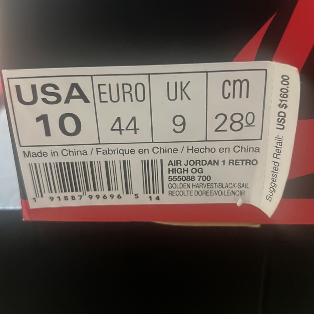 Jordan retro 1’s Rookie of the Year size 10 OG box - Picture 4 of 4